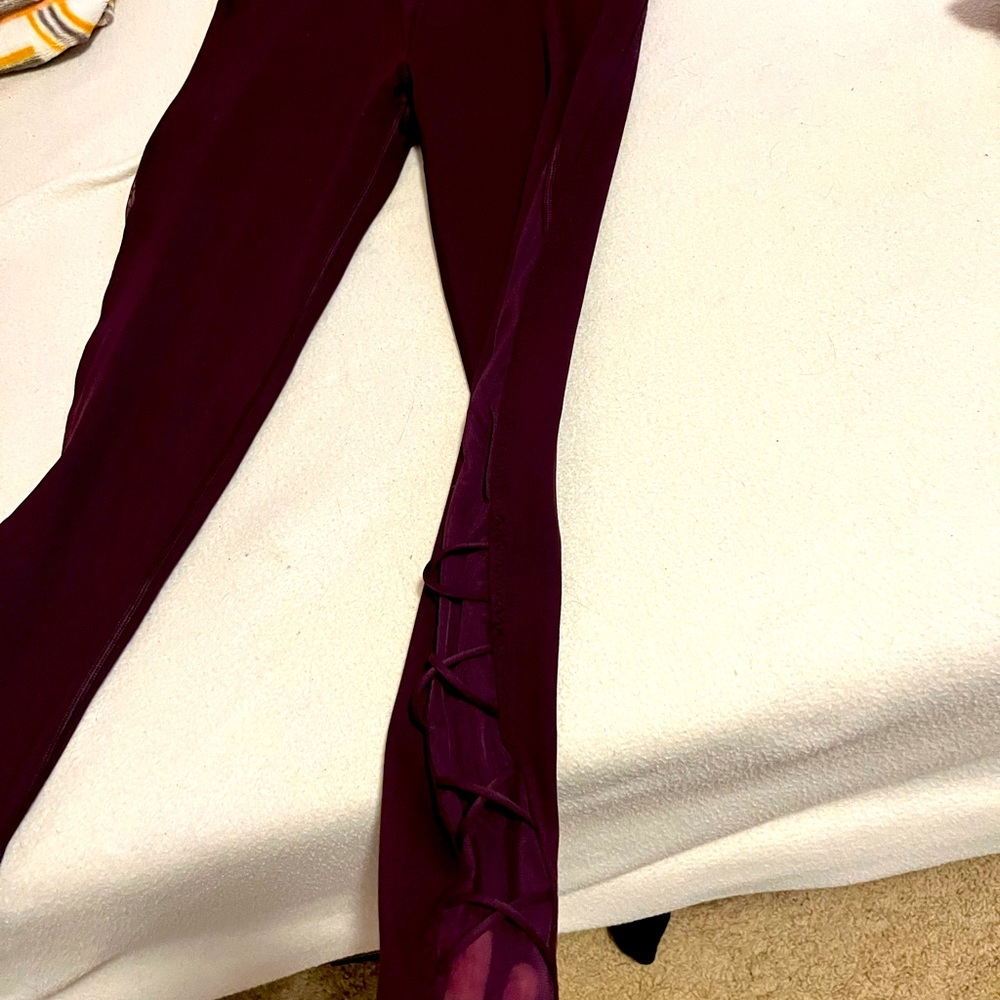 Burgundy Victoria’s Secret leggings